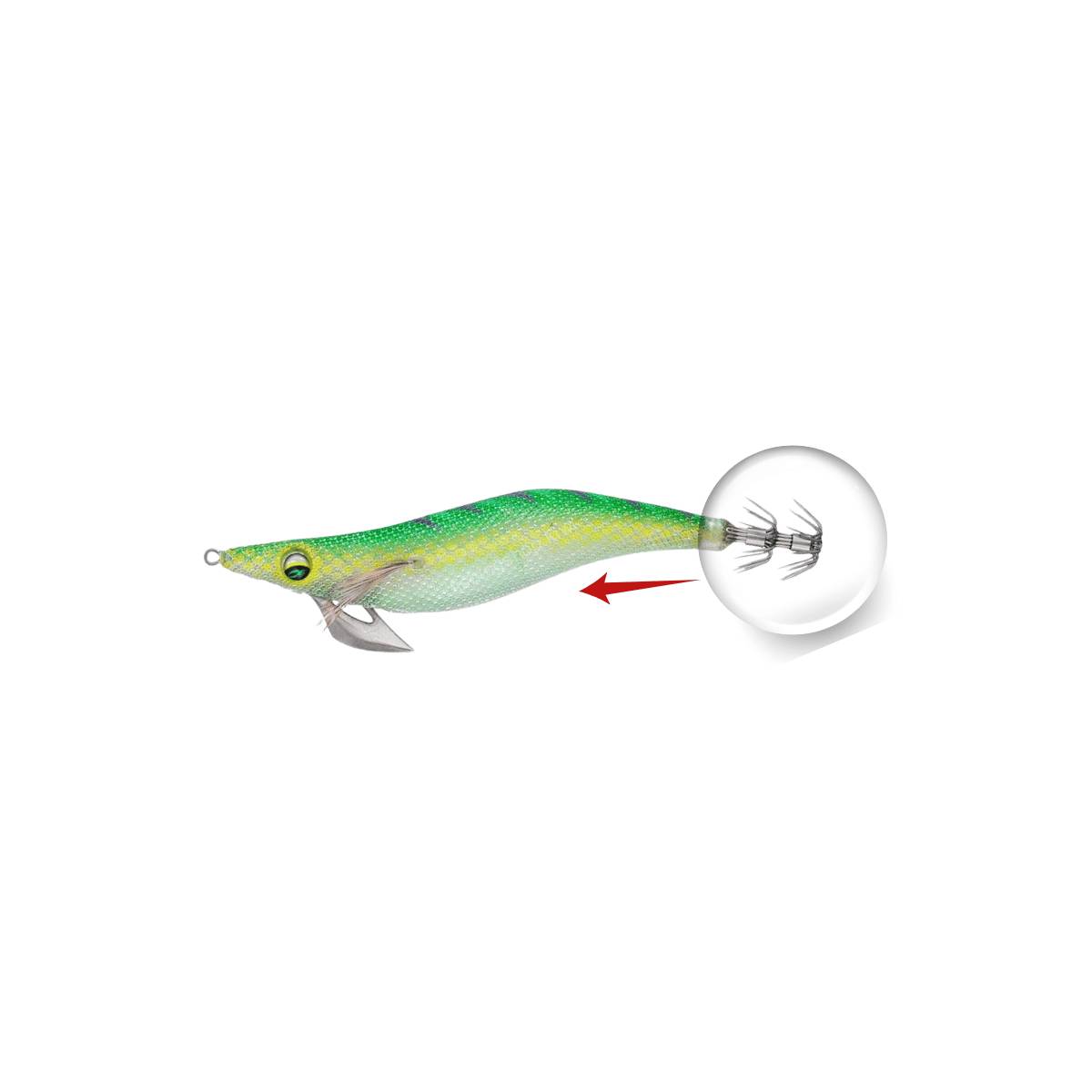 LƯỠI CÂU CÁ EMERALDAS PEAK TYPES RV 3.5 KM-PARAKEET CEDAR